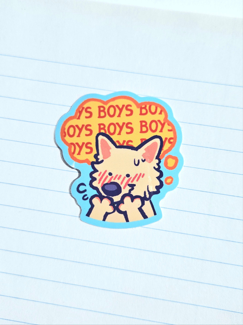 Boys Boys Boys Vinyl Sticker