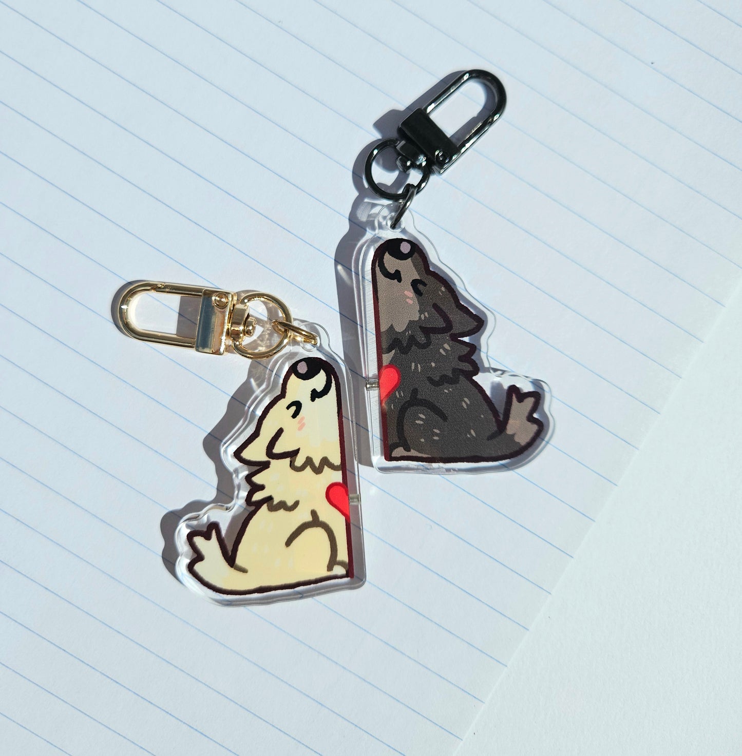 Wolves Magnetic Keychains