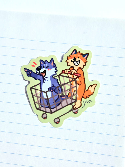 Restock time Vinyl Sticker