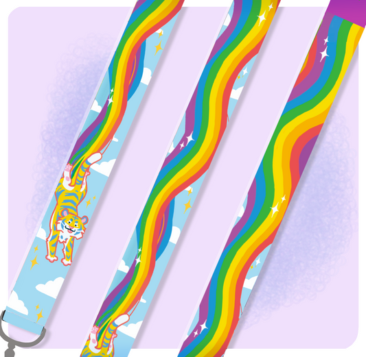 Rainbow Tiger Lanyard