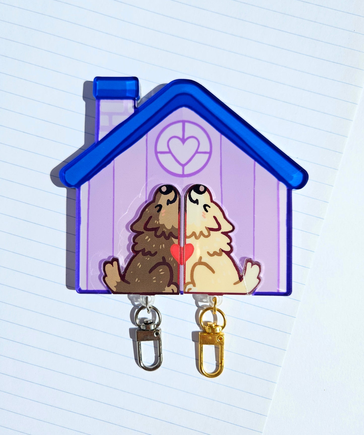 PRE-ORDER Wolves House Keychains Holder