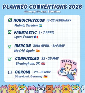 🌍 Upcoming Conventions 2026✨