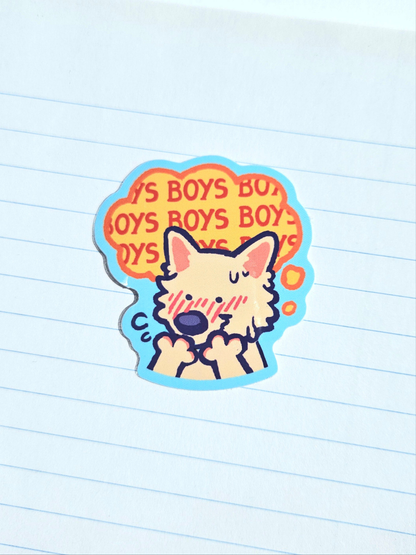 Boys Boys Boys Vinyl Sticker