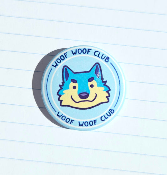 Wolf club Button