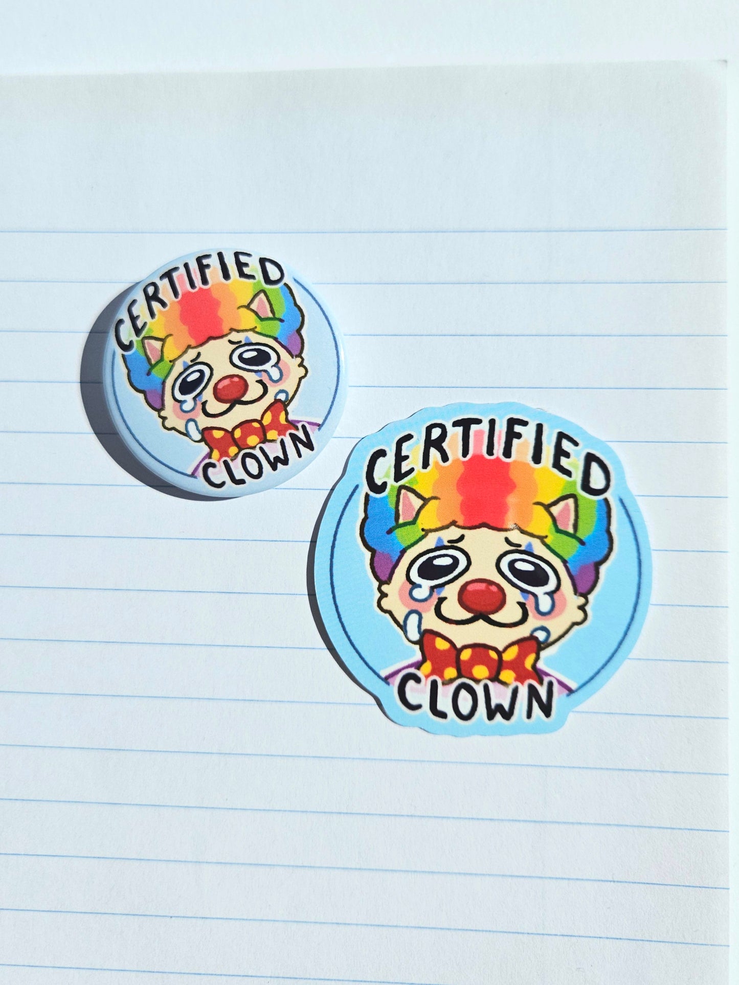 Certified clown Button