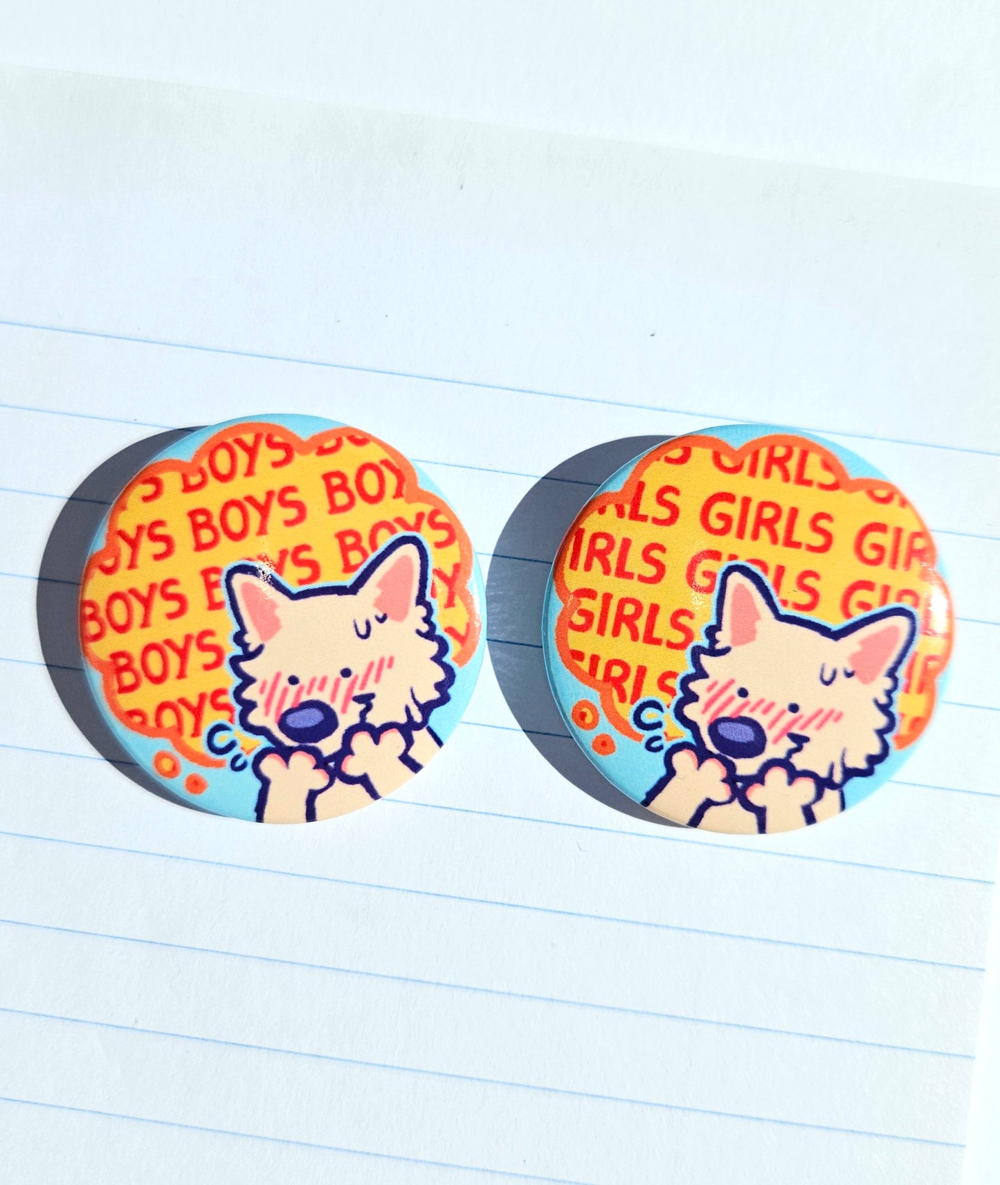 Girls & boys button