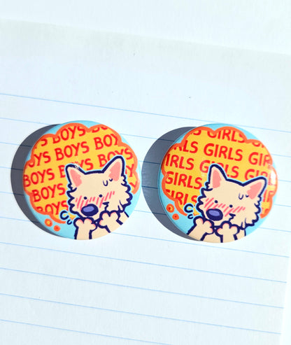 Girls & boys button