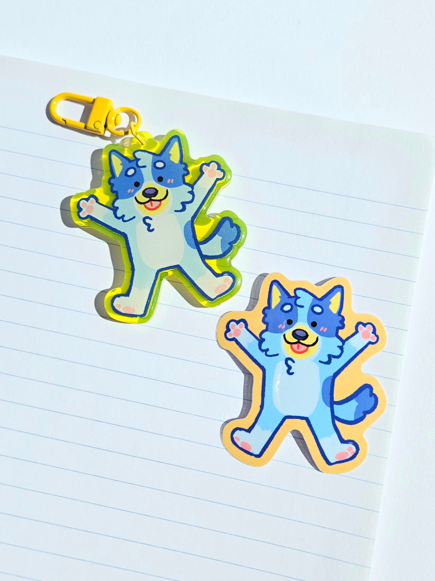Bluey Vinyl Sticker & Keychain