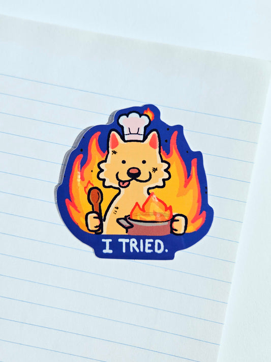 I Tried Vinyl Sticker