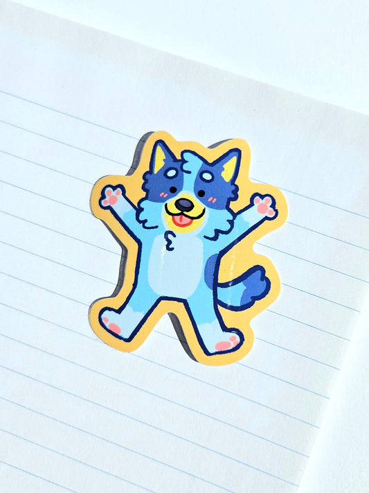 Bluey Vinyl Sticker & Keychain