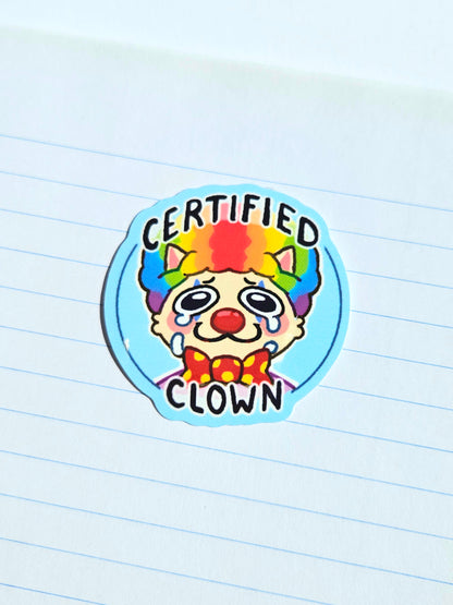Certified Clown Vinyl Sticker