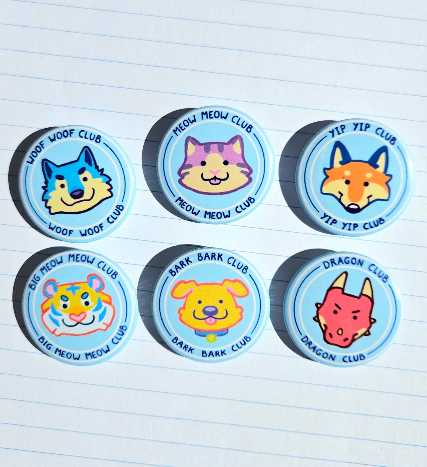 Cat club button