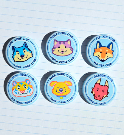 Cat club button